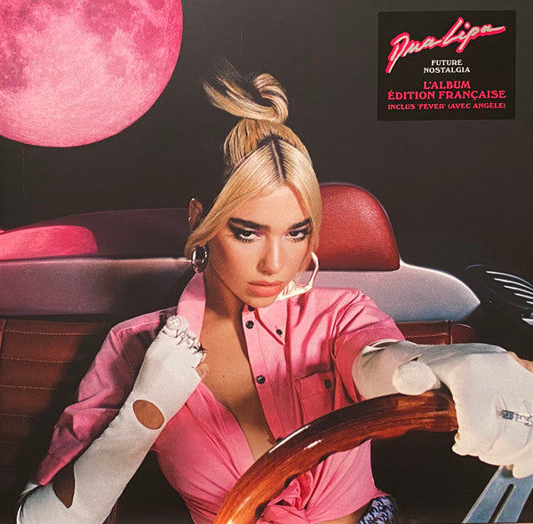 Dua Lipa Future Nostalgia (Pink Moon Cover) Vinyl - French exclusive w/Fever!