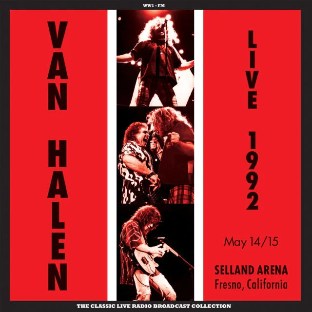 van halen - Live At Selland Arena Fresno 1992 (Red/White Splatter Vinyl) nuovo