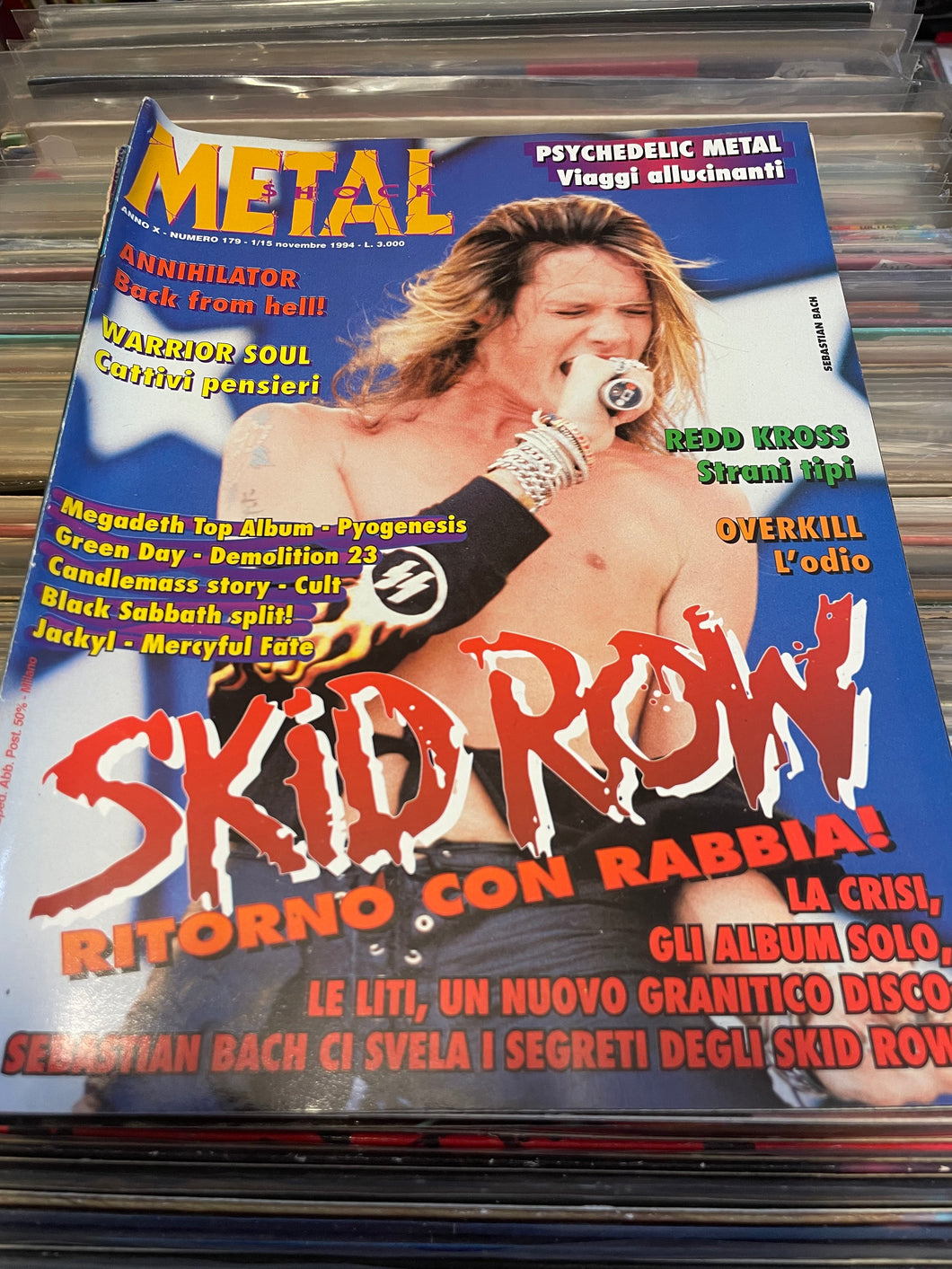 metal shock N°179 - novembre 1994  (ottime condizioni)