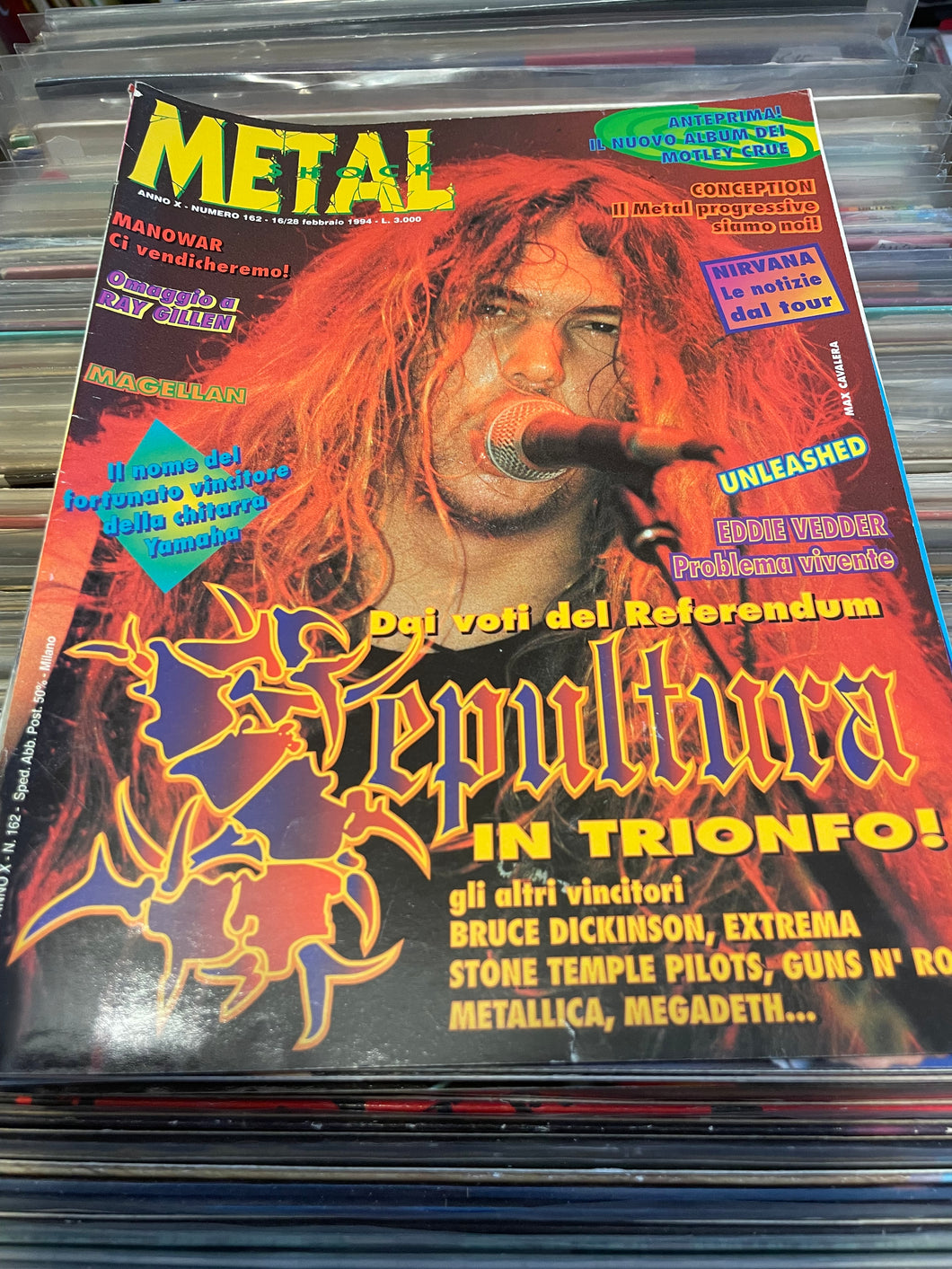 metal shock N°162 - febbraio 1994  (ottime condizioni)