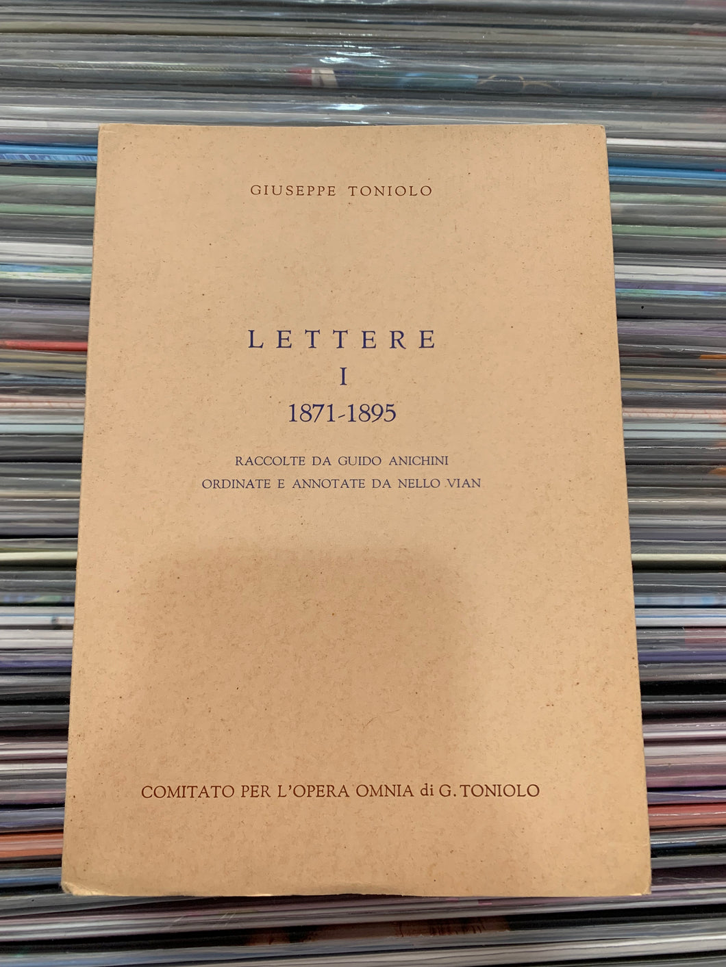 giuseppe toniolo - lettere I 1871-1895