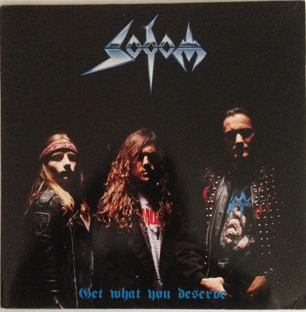 Sodom ‎– Get What You Deserve - lp vinyl first press 1994 germany with poster
