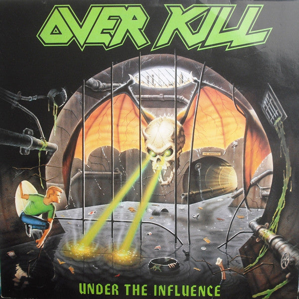 Overkill ‎– Under The Influence original EU LP 1988 Megaforce Heavy Metal