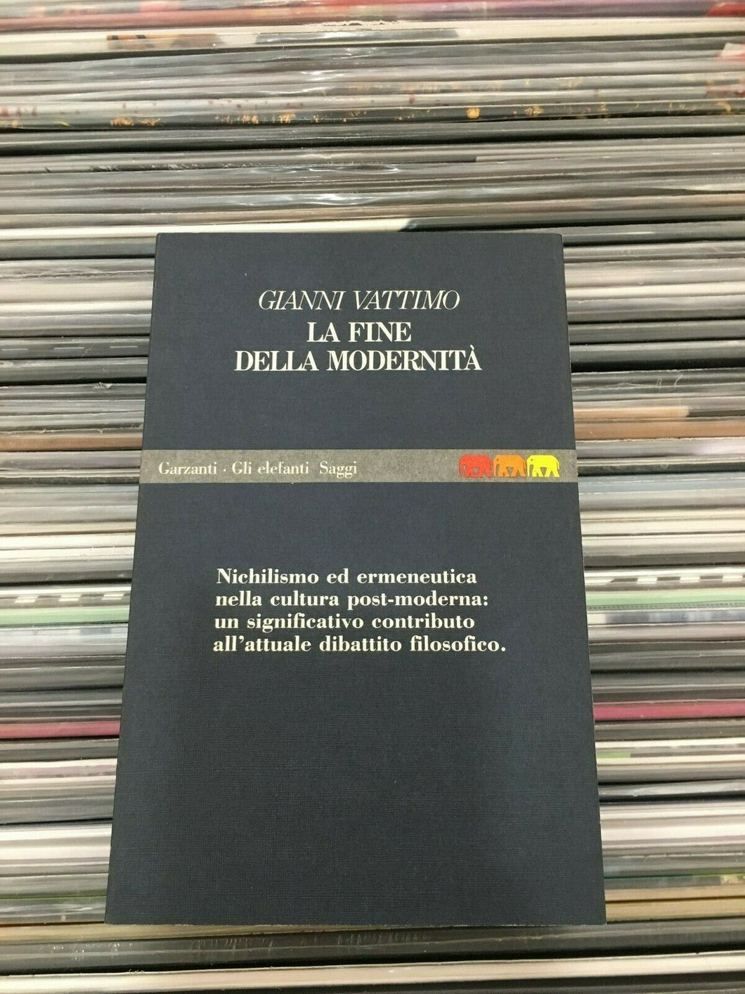 GIANNI VATTIMO -LA FINE DELLA MODERNITA',NICHILISMO ED ERMENEUTICA
