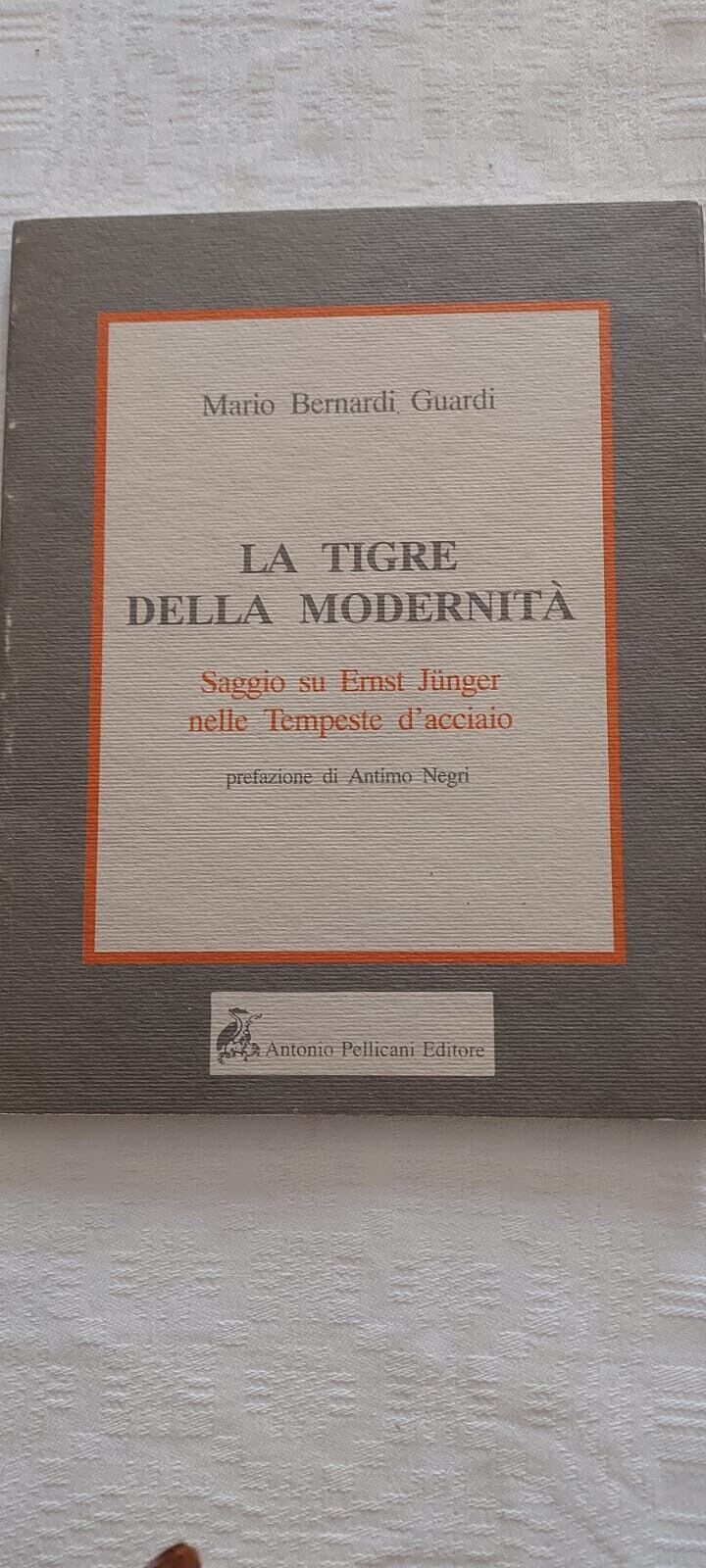 La tigre della modernità. Saggio su Ernst Jünger nelle Tempeste d’acciaio